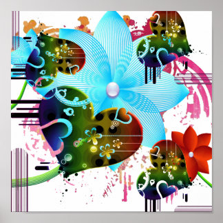 Poster d'amour tropical