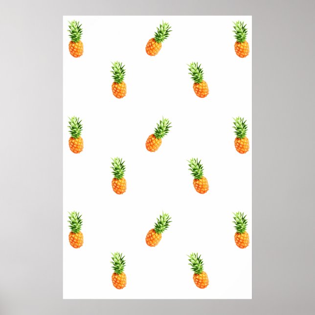 Poster d'ananas, motif, Impression de toile d'anan (Devant)