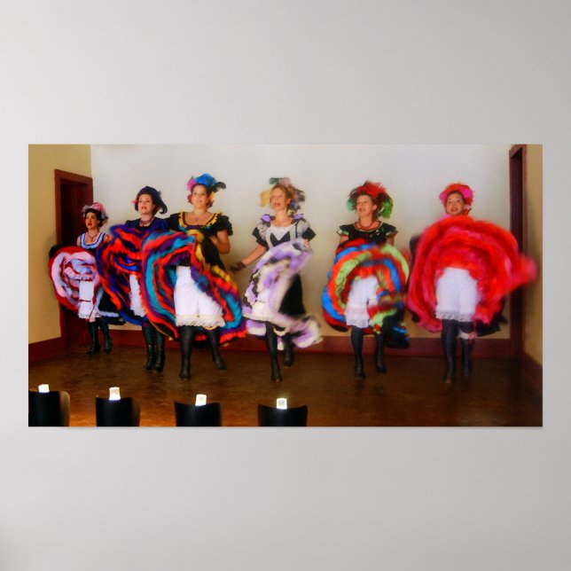 Poster Dance Hall Girls in Old West (Devant)