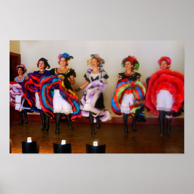 Poster Dance Hall Girls in Old West (Devant)