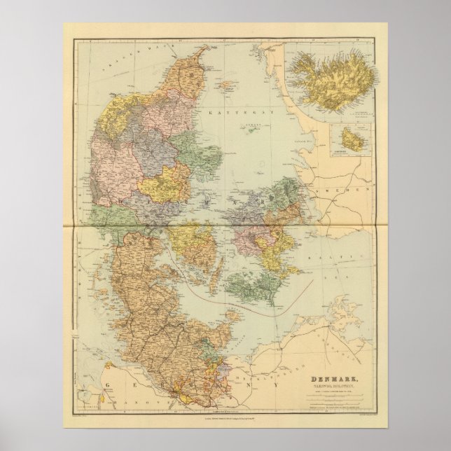 Poster Danemark, Sleswig, Holstein (Devant)