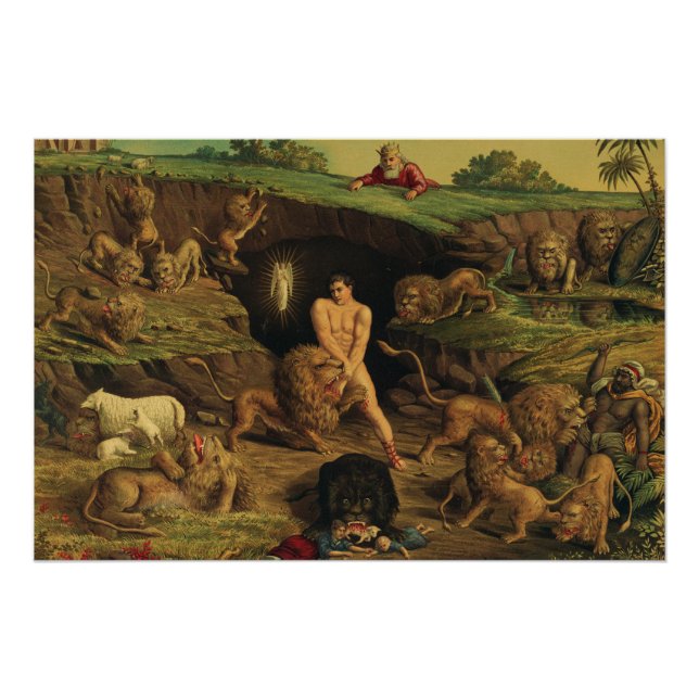Poster Daniel dans la fosse aux lions (Devant)