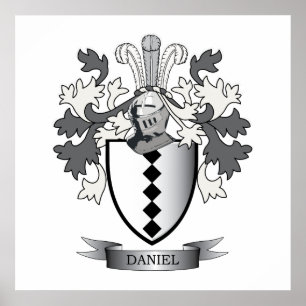 Poster Daniel Family Crest Armoiries