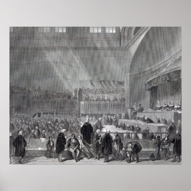 Poster Daniel O'Connell standing trial in 1844 (Devant)