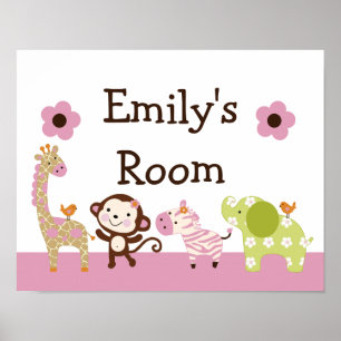 Poster d'animaux Jungle Jill / Imprimer l'art mura