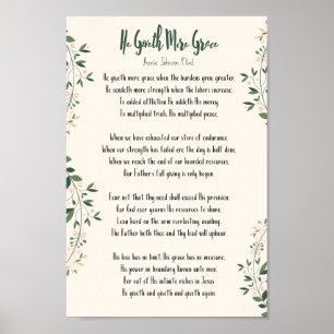 Poster d'Annie Johnson Flint - Il donne plus de gr