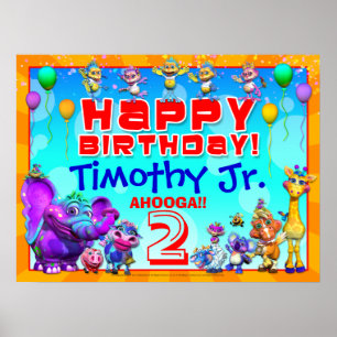 Poster d'anniversaire 24x18" GiggleBellies