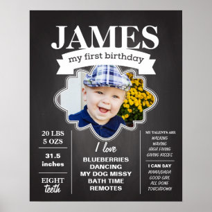 Poster d'anniversaire avec photo