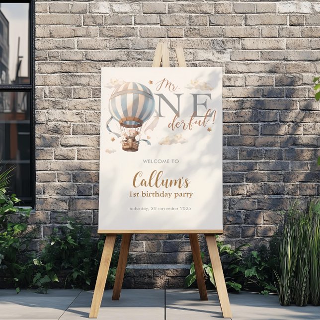 Poster d'anniversaire du 1er ballon à air chaud (Créateur téléchargé)