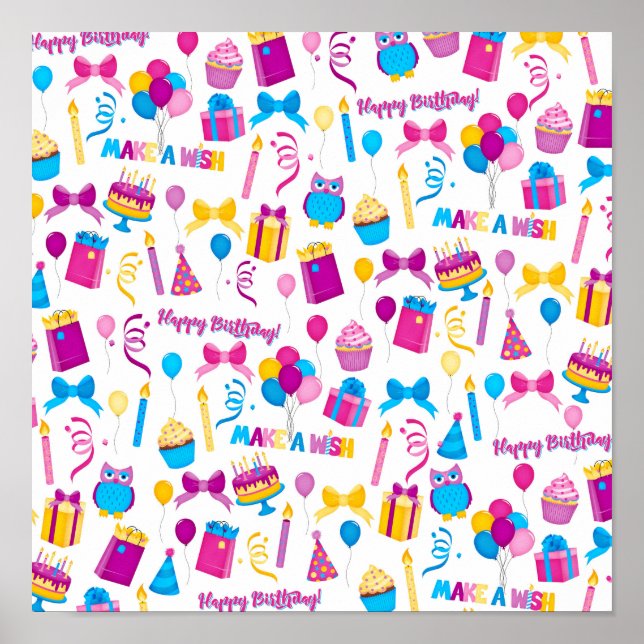 Poster d'anniversaire heureux (Devant)