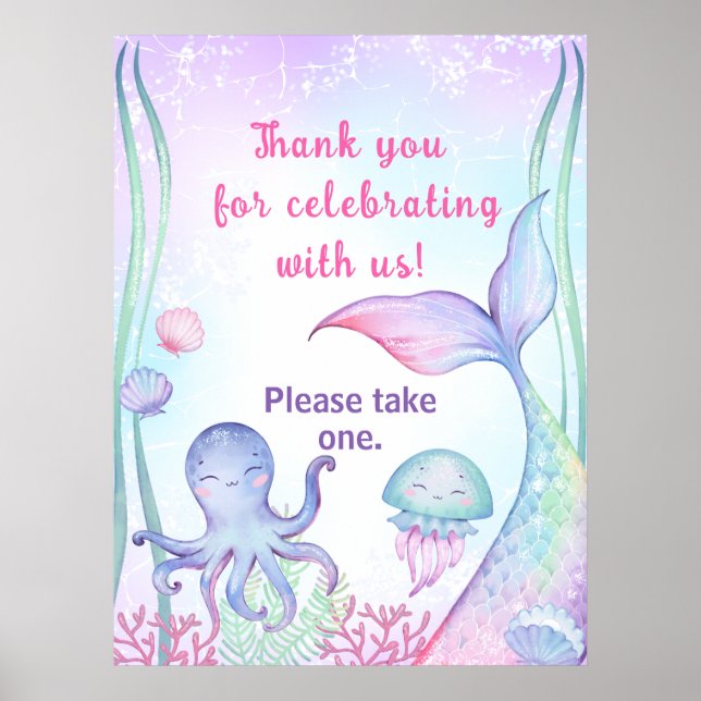 Poster d'anniversaire sur le thème nautique. (Devant)