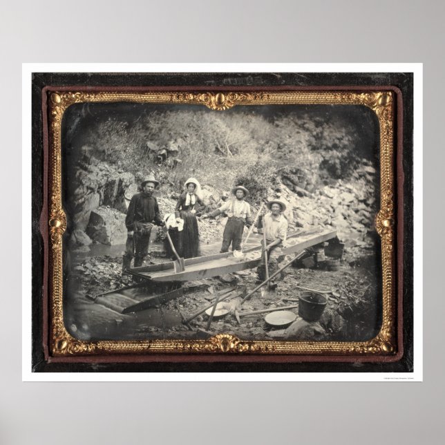 Poster Dans Auburn Ravine, 1852 par Joseph Blaney Starkwe (Devant)