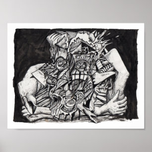 Poster Dans la Grip, par Brian Benson,