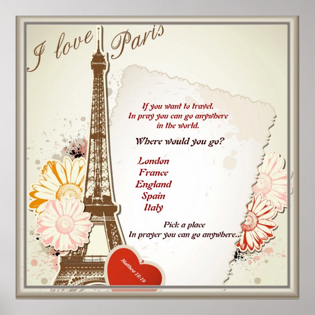 Poster Dans La Prière Vous Pouvez Aller N'Importe Où Post (Devant)