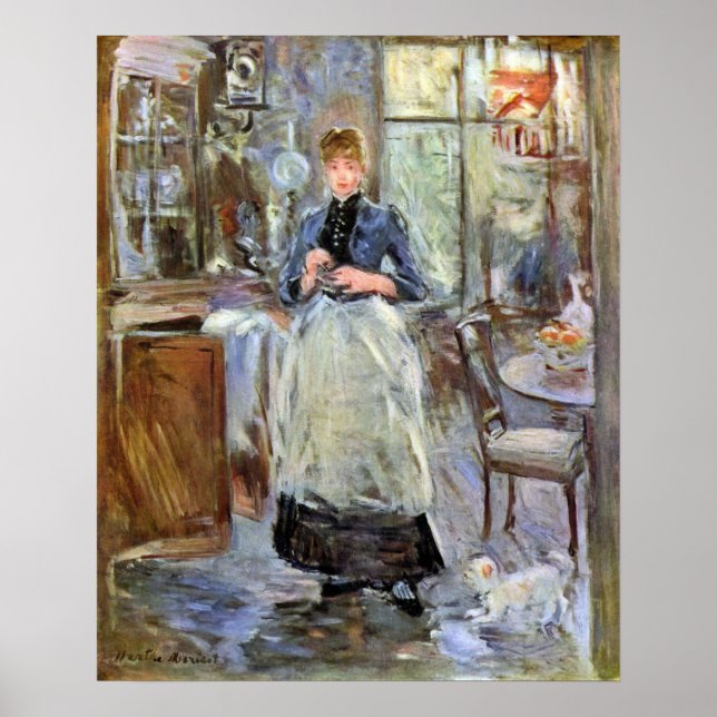 Poster Dans la salle à manger de Berthe Morisot (Devant)