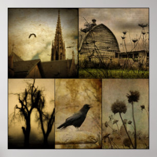 Poster Dans un monde gothique