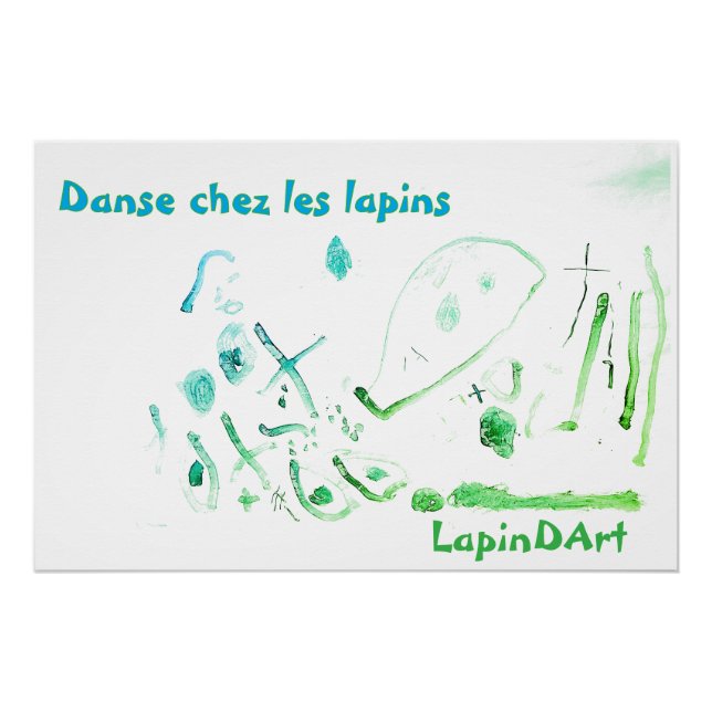 Poster Danse chez les lapins (Devant)