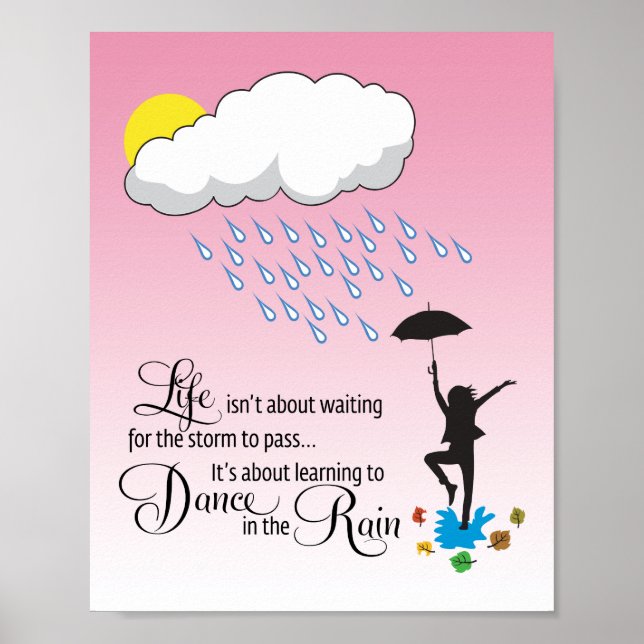 Poster Danse dans la pluie (Devant)