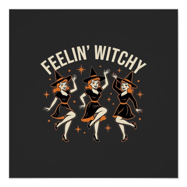 Poster Danse de sorcière Halloween qui déchire (Devant)