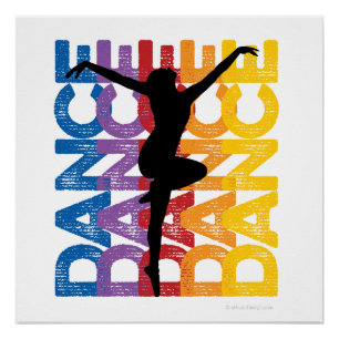 Poster Danse et Lettres (Danse et danse)