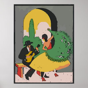 Poster Danse flamenco