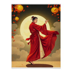 Poster Danse Joseon Moonlight - Coréen Mi-Automne