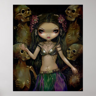 Poster Danse Macabre - Fusion tribale - fée gothique Impr