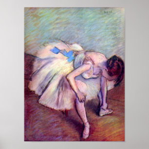 Poster Danseur assis par Edgar Degas, Ballet Art Vintage
