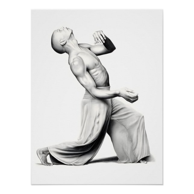 Poster Danseur de ballet masculin (Devant)