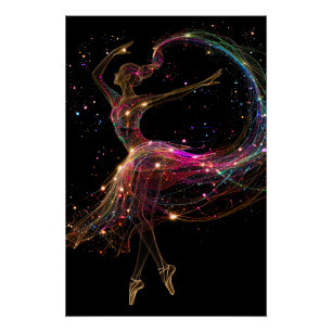 Poster Danseur de ballon brillant