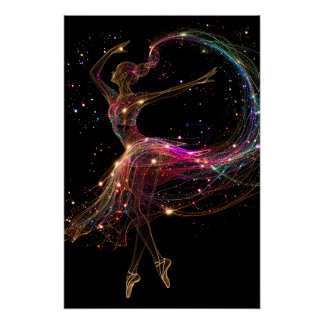 Poster Danseur de ballon brillant