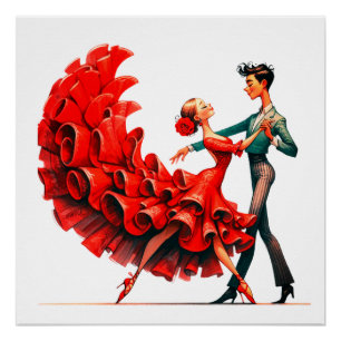 Poster Danseur flamenco