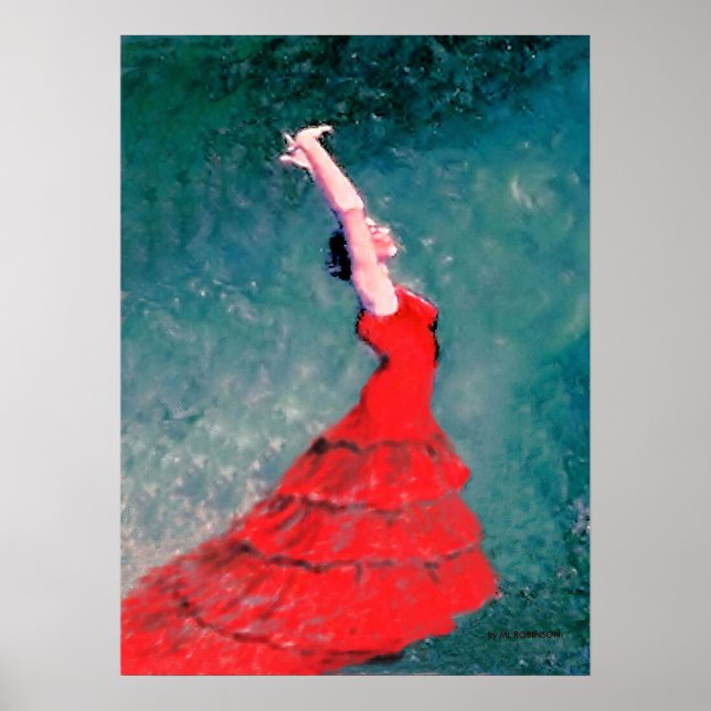 Poster Danseur flamenco (Devant)