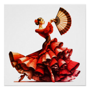 Poster Danseur flamenco