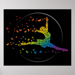 Poster Danseur papillon