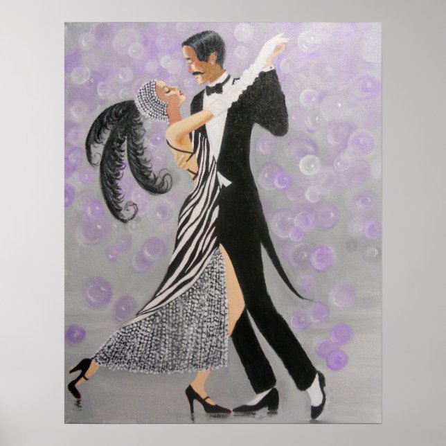 Poster DANSEURS DE SALON vintages (Devant)
