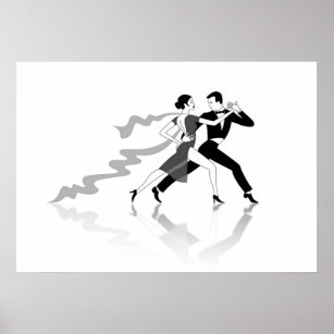 Poster Danseurs de tango