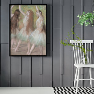 Poster Danseurs verts par Edgar Degas, Ballet Art Vintage