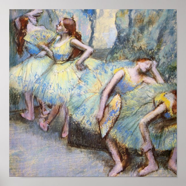 Poster Danseuse de ballet Degas Dansers d'art Peinture (Devant)