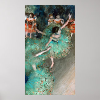 Poster Danseuse verte (Danseuse Verte) Edgar Degas
