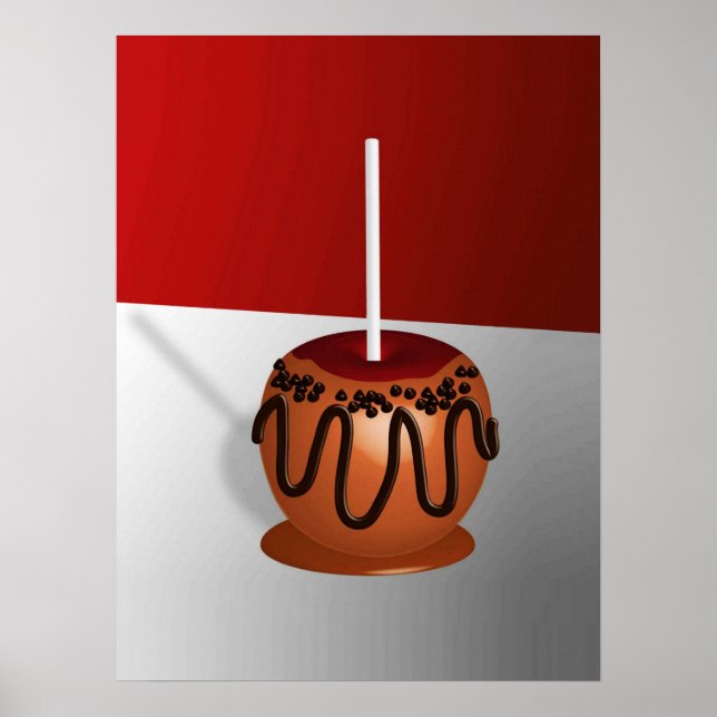 Poster d'Apple Pop Art Caramel (Devant)