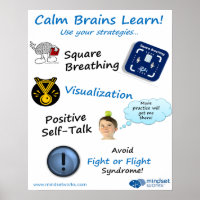 Poster d'apprentissage pour les cerveaux calmes po