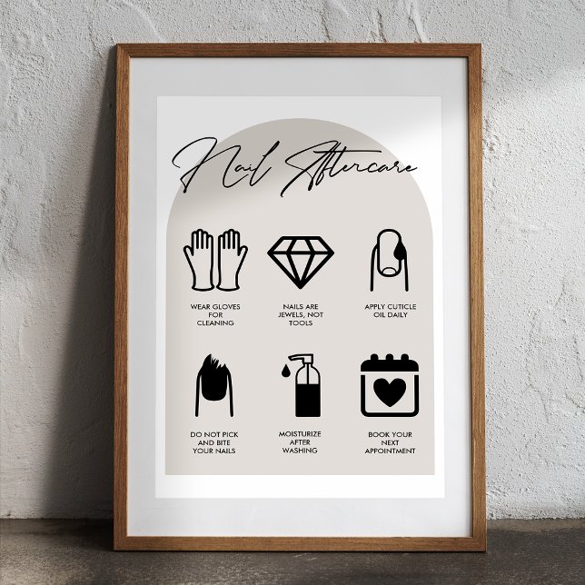 Poster d'après-garde du clou de salon moderne (Créateur téléchargé)