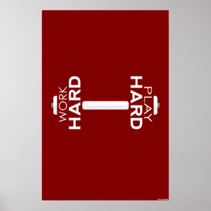 Poster d'aptitude physique à travailler dur