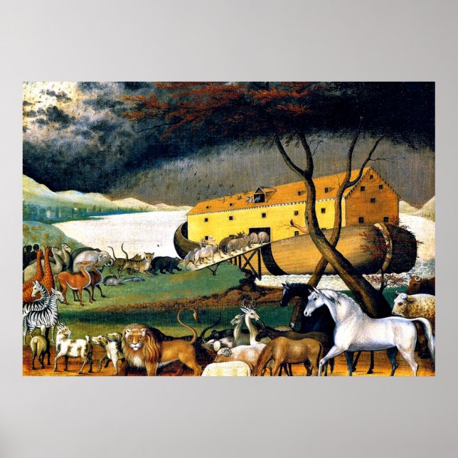 Poster d'arche de Noah, peinture d'art, (Devant)