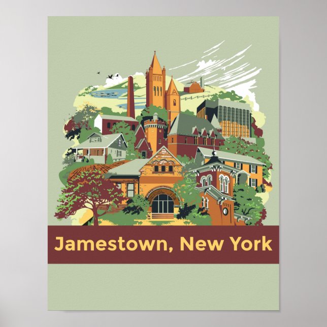 Poster d'architecture Jamestown (11 x 14) (Devant)