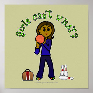 Poster Dark Womens Bowling