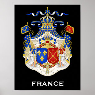 Poster d'armoiries du Royaume de France