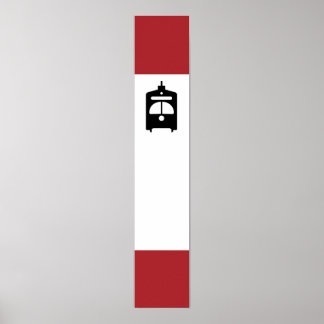 Poster d'arrêt de tramway TTC