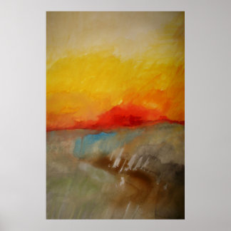 Poster d'art Abstrait de peinture moderne